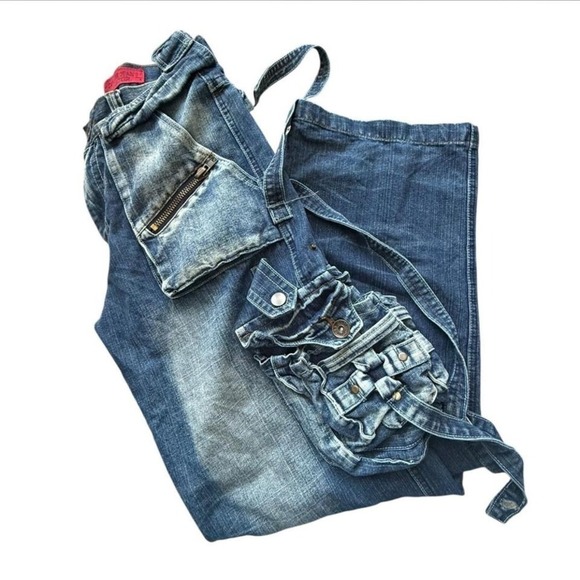 Vintage 90s Cargo Denim — Grunge Streetwear Staple - Picture 2 of 8